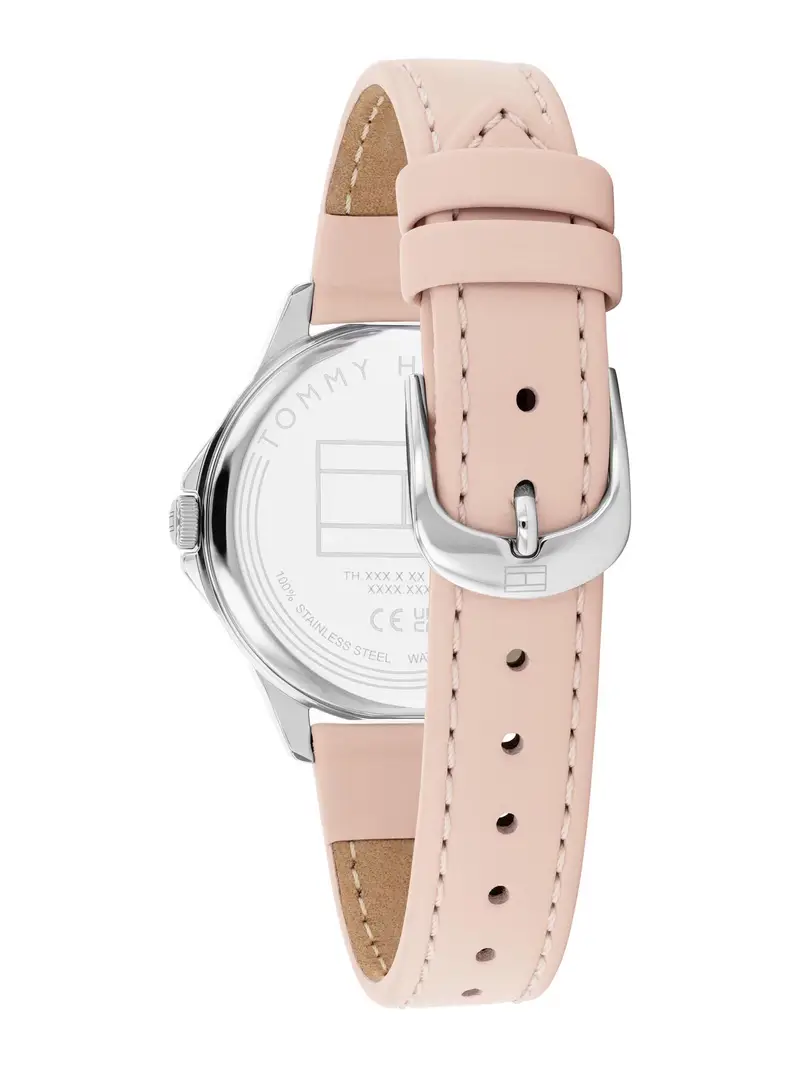 Orologio analogico CHLOE rosa pastello / argento / bianco miniatura 3