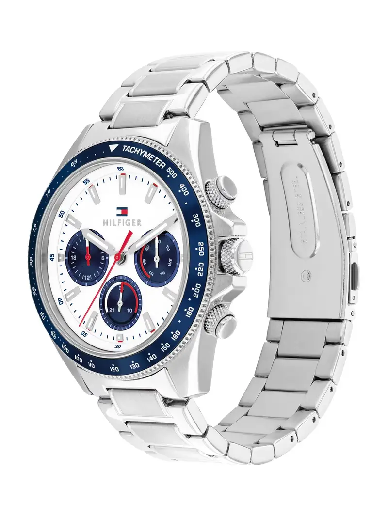 Orologio analogico CLARK navy / argento / bianco miniatura 2