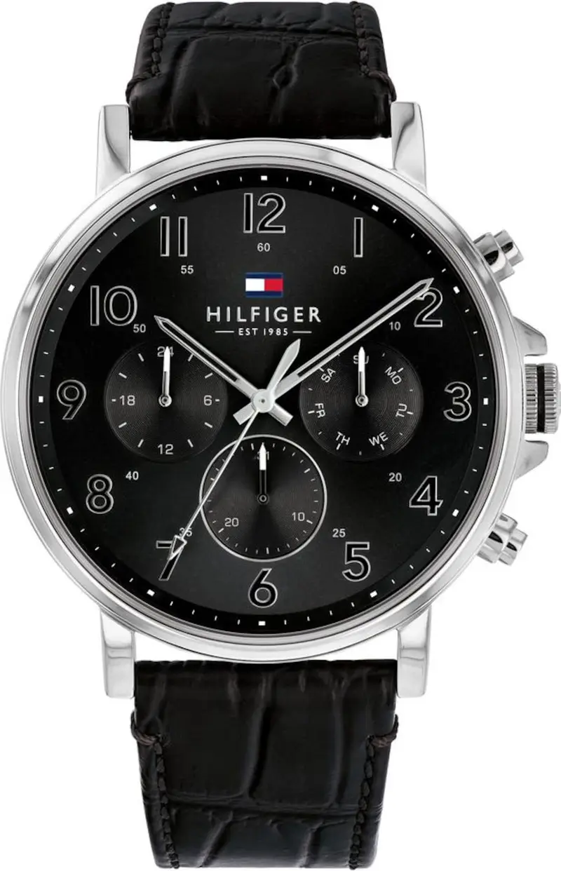 TOMMY HILFIGER Orologio analogico 'Dressed Up, 1710381'  nero / argento