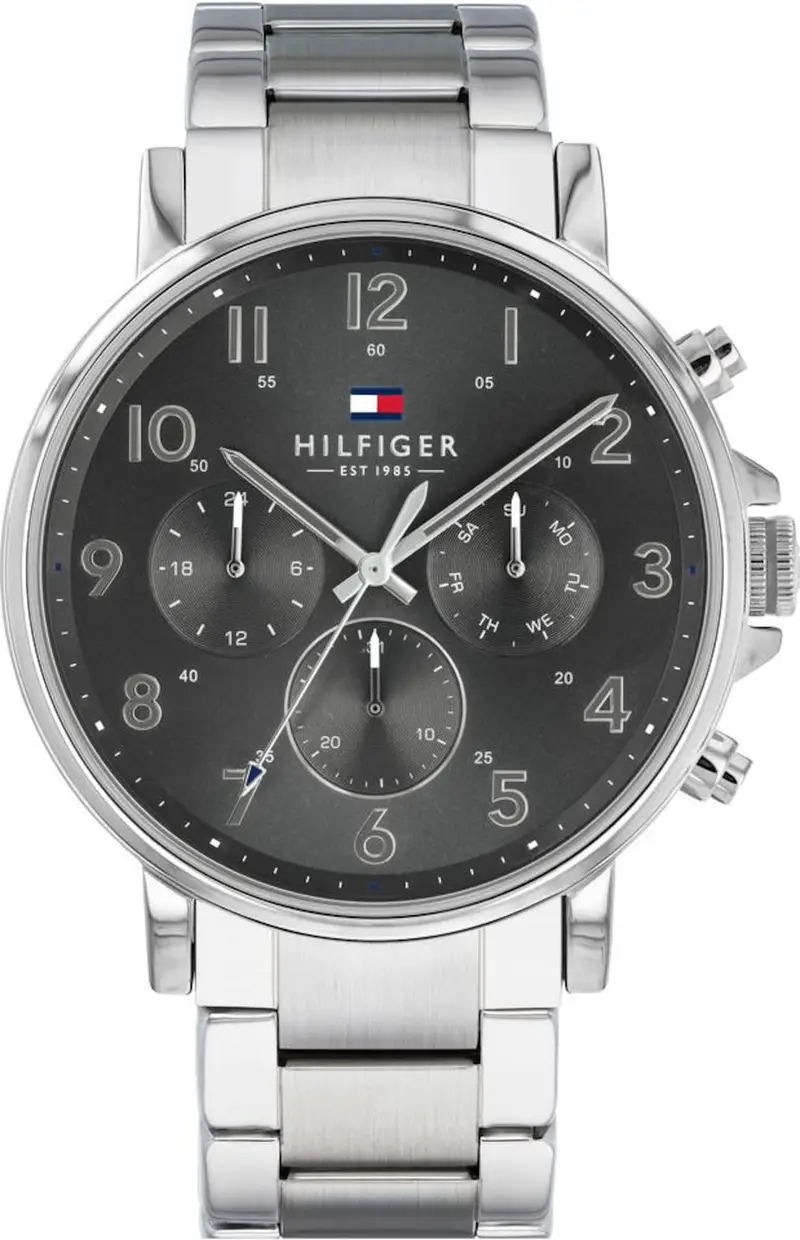 TOMMY HILFIGER Orologio analogico 'Dressed Up, 1710382'  grafite / argento