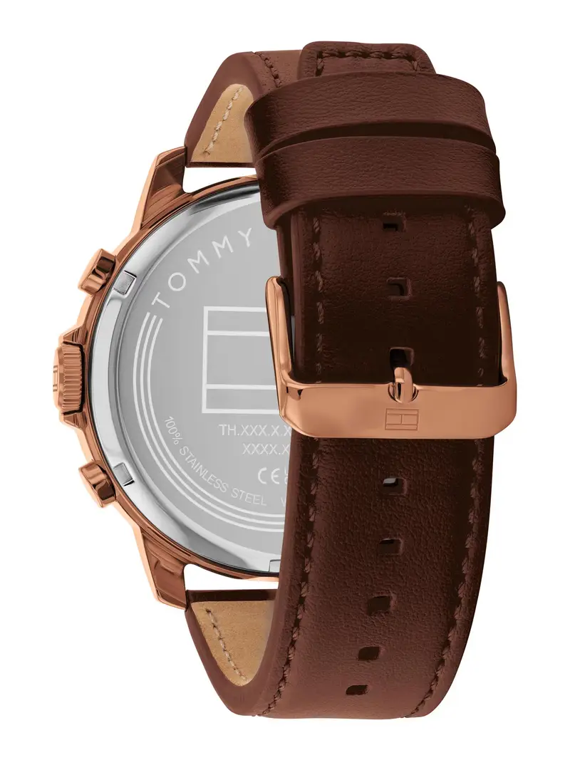 Orologio analogico 'LUCA' marrone / verde scuro miniatura 3