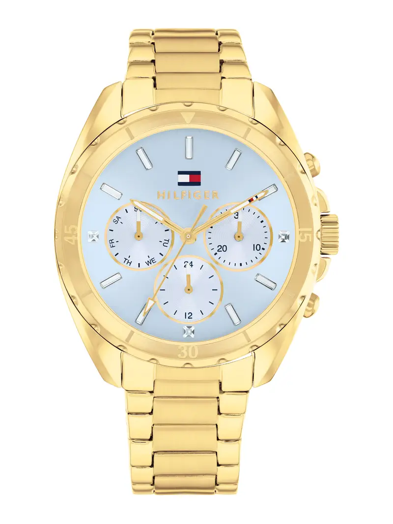 Orologio analogico 'MELLIE' blu / oro miniatura 2