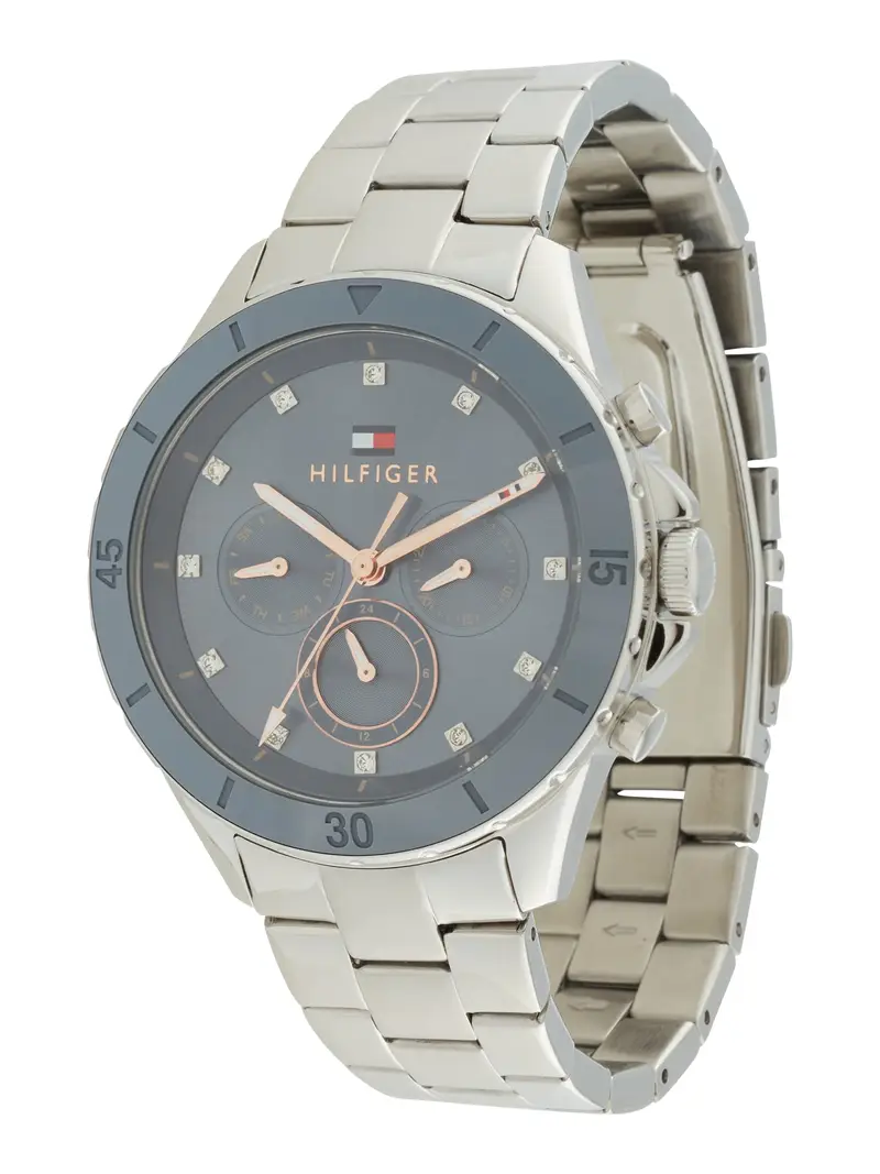 TOMMY HILFIGER Orologio analogico 'MELLIE'  oro / antracite / argento