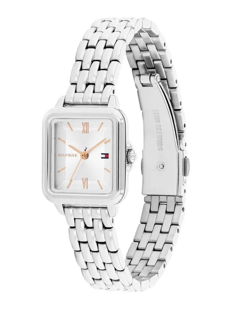 Orologio analogico 'MIA' navy / oro / argento / bianco