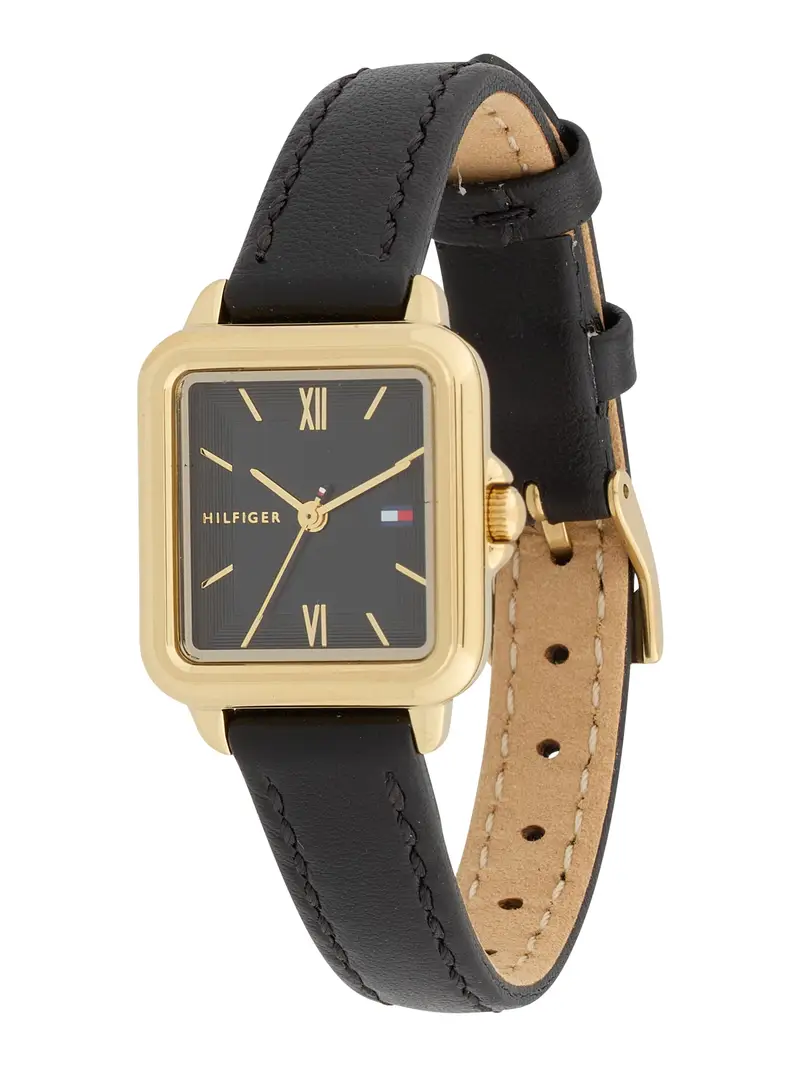 TOMMY HILFIGER Orologio analogico 'MIA'  oro / nero
