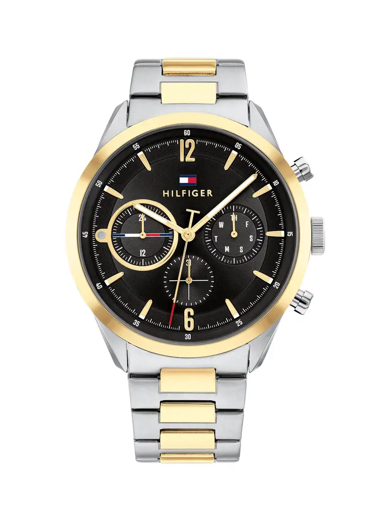 Orologio analogico oro / nero / argento miniatura 3