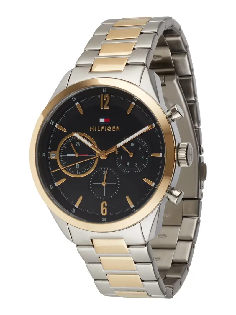 Orologio analogico oro / nero / argento