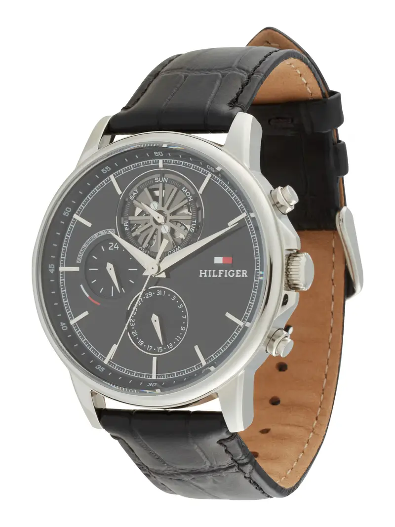 Orologio analogico 'STEWART' nero / argento