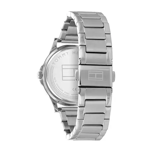 Tommy Hilfiger Orologio Bambino Quadrante Blu, Bracciale in Acciaio Inox, Cassa 34mm, Lunetta in Alluminio, Quarzo, 5 miniatura 3