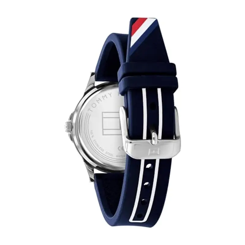 Tommy Hilfiger Orologio Bambino Quadrante Blu, Cinturino in Silicone Blu, Cassa Acciaio 34mm, Lunetta in Alluminio, Quarzo, 5 ATM miniatura 3
