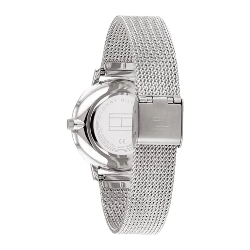 Tommy Hilfiger Orologio Con Movimento Al Quarzo A Due Lancette da Donna con Cinturino in Maglia Metallica in Acciaio miniatura 3