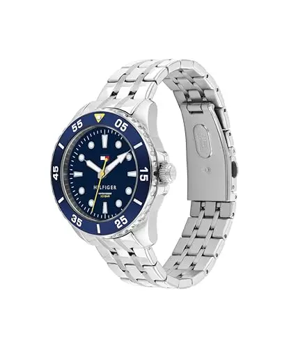 Tommy Hilfiger Orologio con Movimento al Quarzo a Tre Lancette per i Giovani con Cinturino in Acciaio miniatura 2