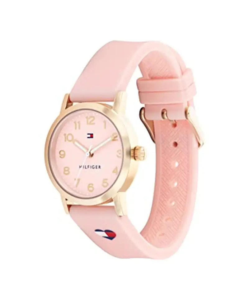 Tommy Hilfiger Orologio con Movimento al Quarzo a Tre Lancette per i Giovani con Cinturino in Silicone Rosa - 1720038, Pink miniatura 2