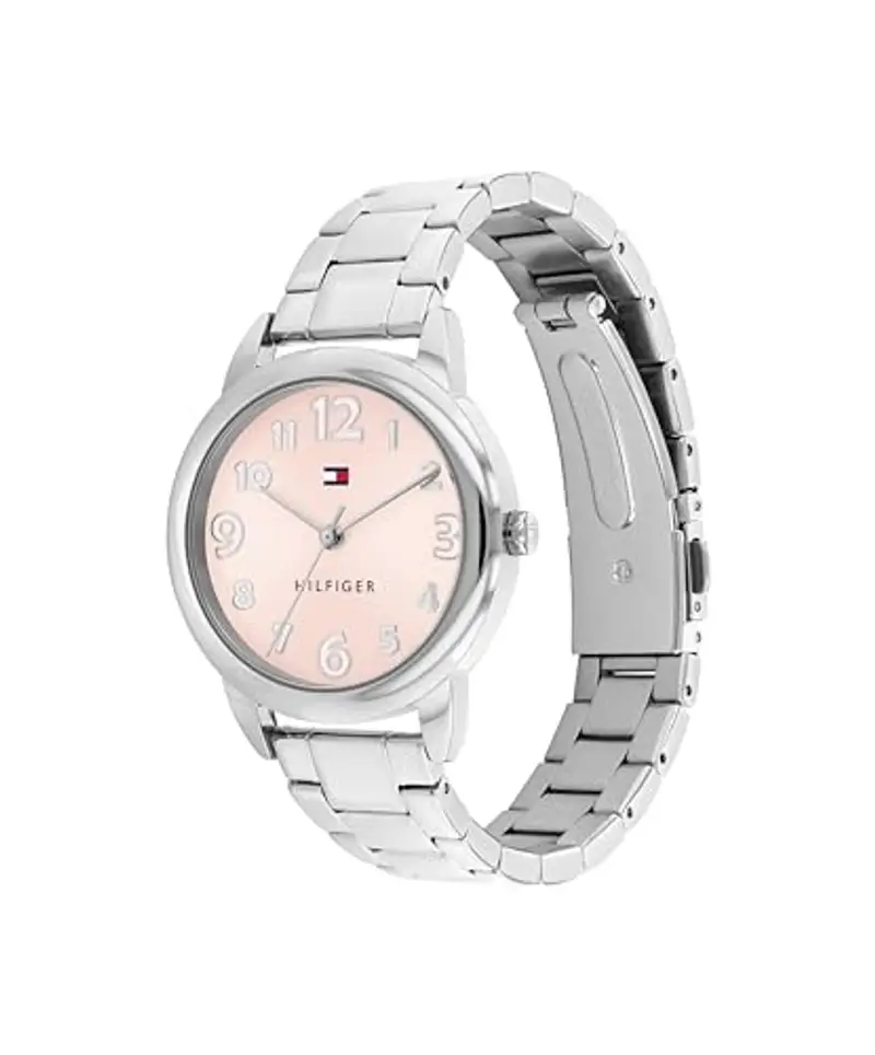 Tommy Hilfiger Orologio con Movimento al Quarzo a Tre Lancetteper i Giovani con Cinturino in Acciaio InossidabileArgentato - 1720045, Silver miniatura 2