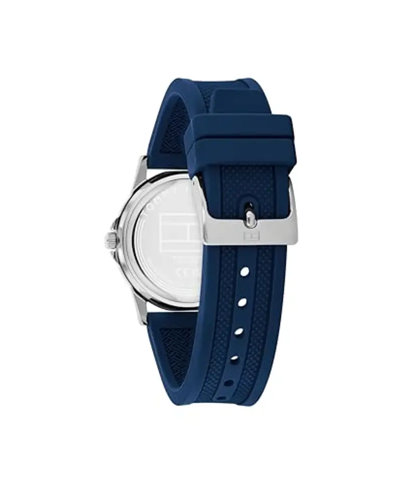 Tommy Hilfiger Orologio con Movimento al Quarzo a Tre Lancetteper i Giovani con Cinturino in Silicone Blu - 1720040, Blue miniatura 3