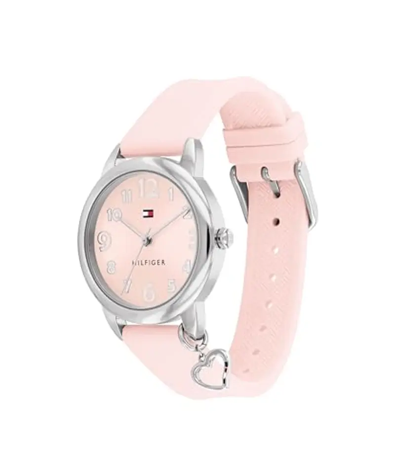 Tommy Hilfiger Orologio con Movimento al Quarzo a Tre Lancetteper i Giovani con Cinturino in Silicone Rosa - 1720044, Blush miniatura 2