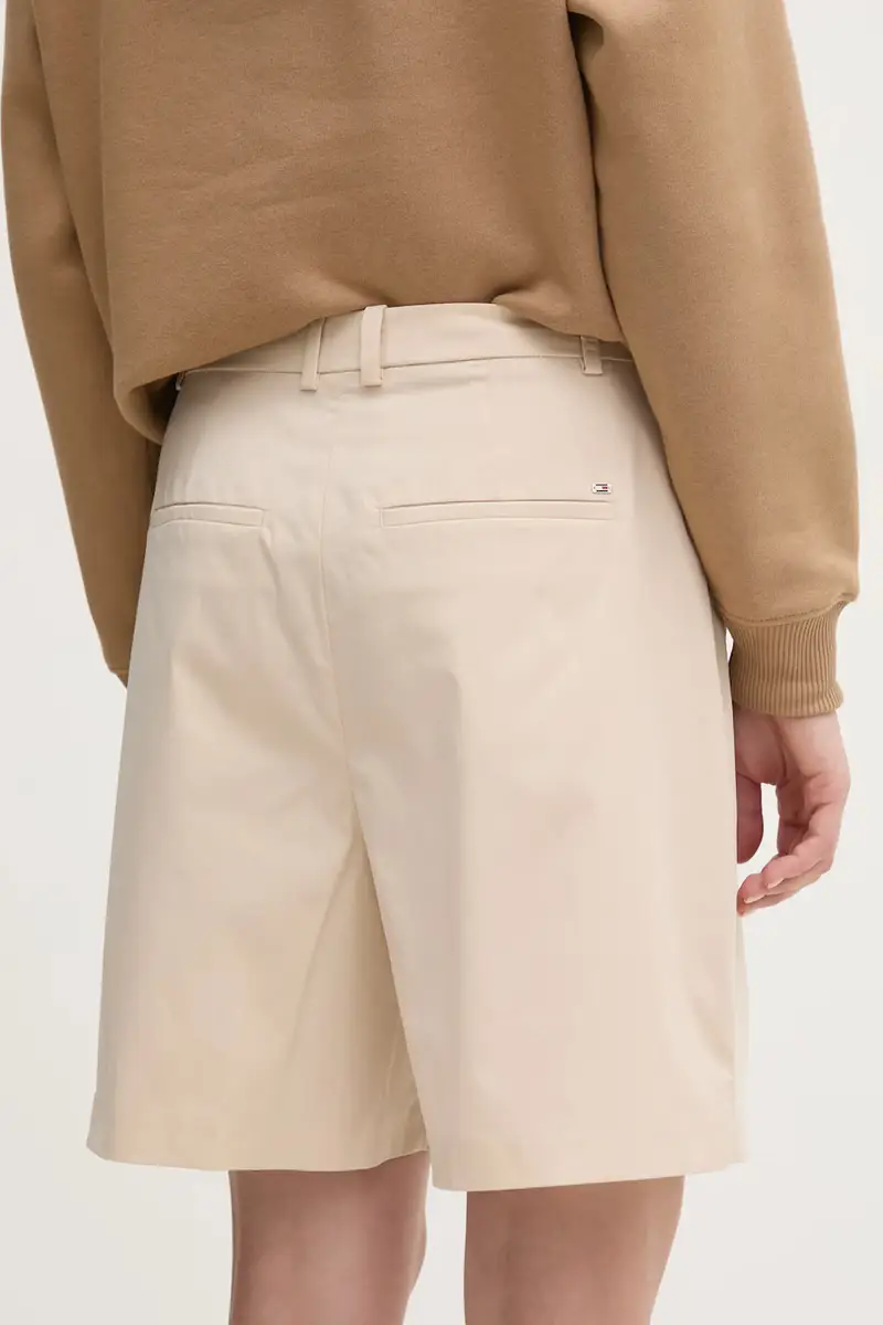 pantaloncini donna colore beige WW0WW44764 miniatura 3