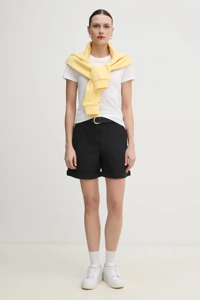 pantaloncini donna colore nero WW0WW42457 miniatura 2