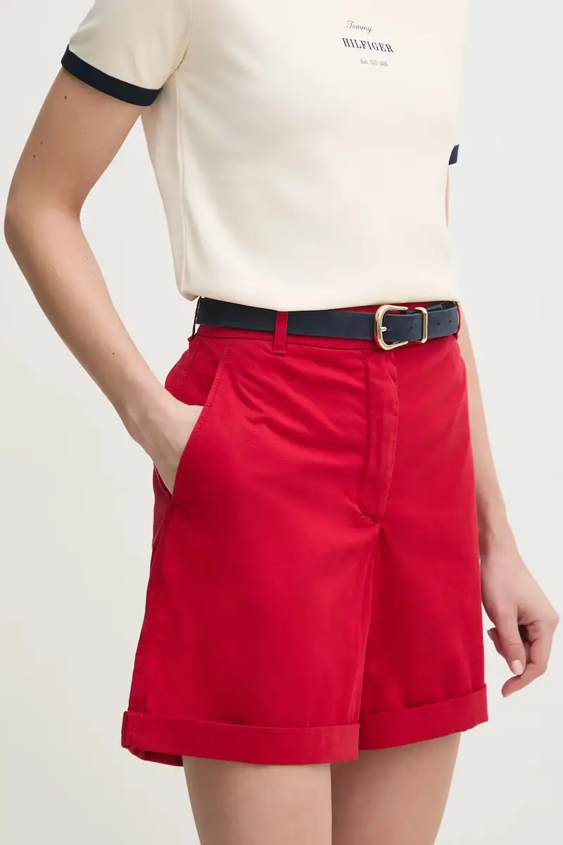 pantaloncini donna colore rosso WW0WW42457