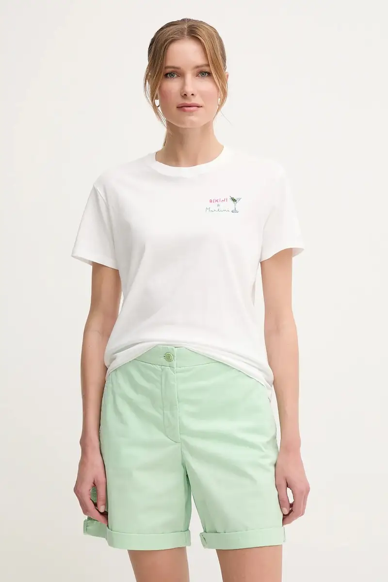 pantaloncini donna colore verde WW0WW42457 miniatura 4