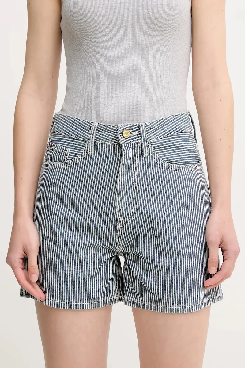 pantaloncini in cotone donna colore blu navy WW0WW45925