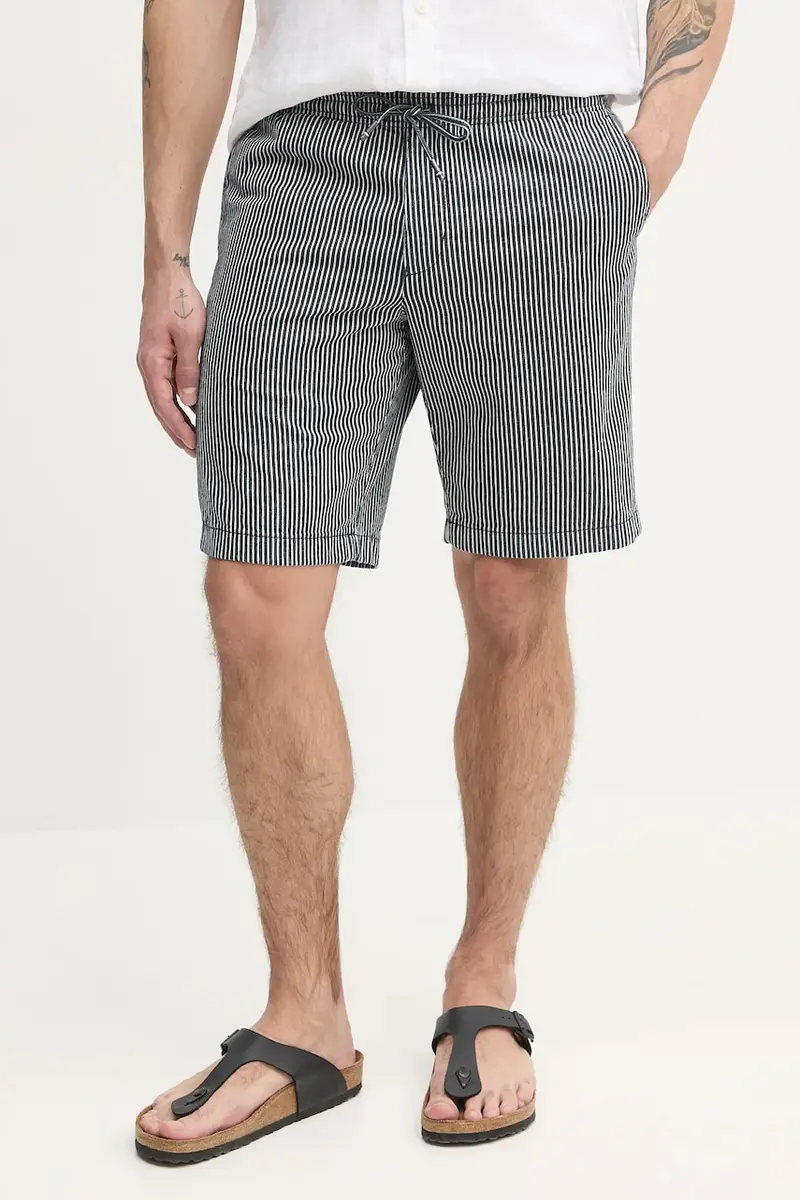 pantaloncini in cotone uomo colore blu navy MW0MW38851