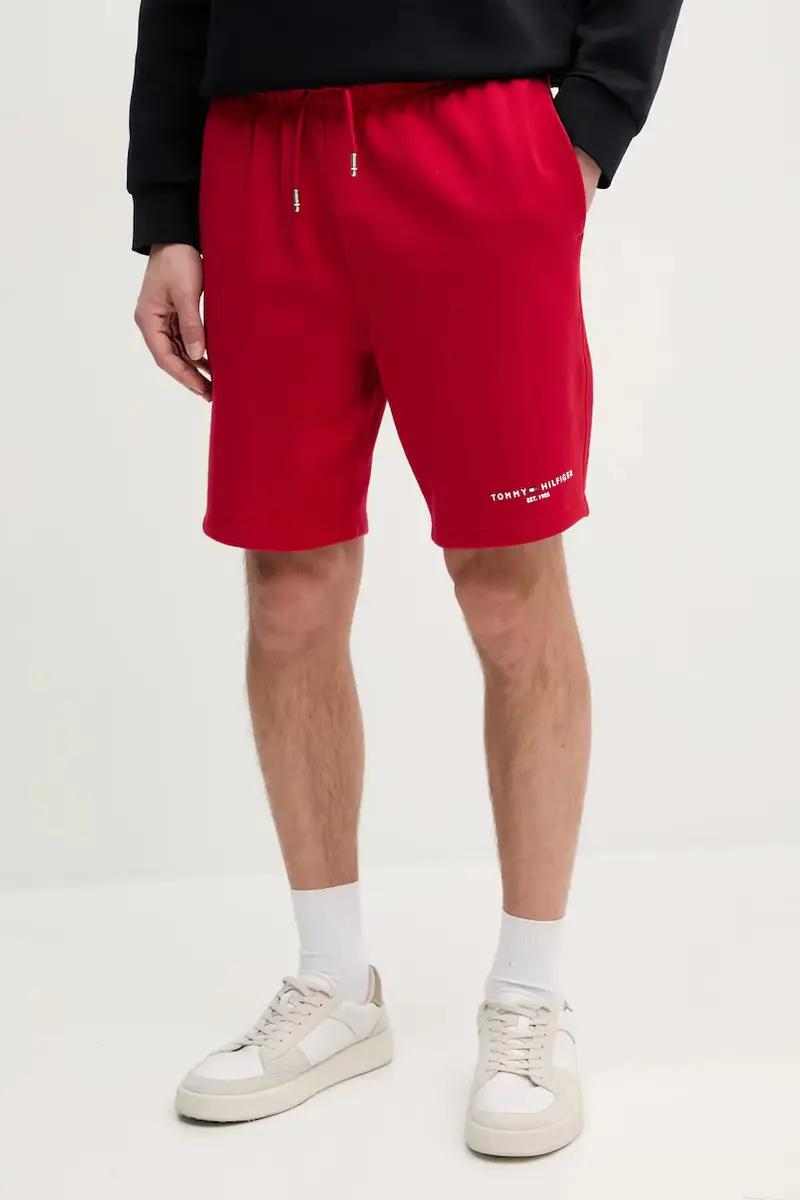 pantaloncini in cotone uomo colore rosso MW0MW38698