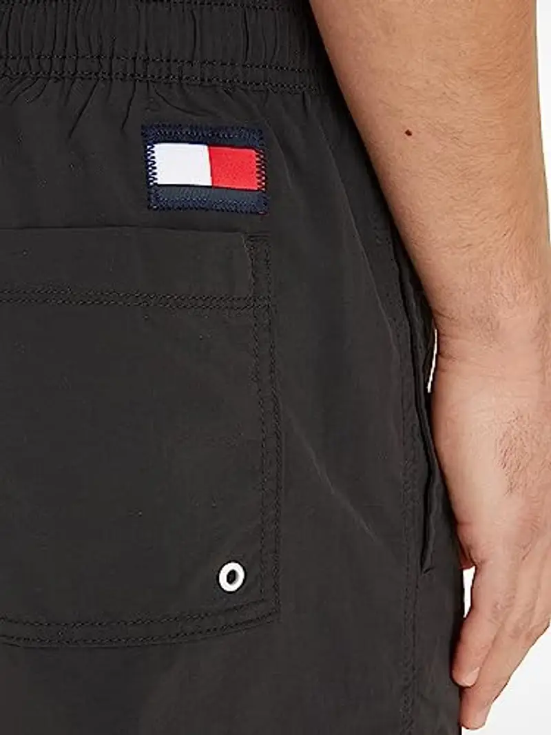 Tommy Hilfiger Pantaloncino da Bagno Uomo SF Medium Drawstring Lunghezza Media, Nero (Black), L miniatura 3