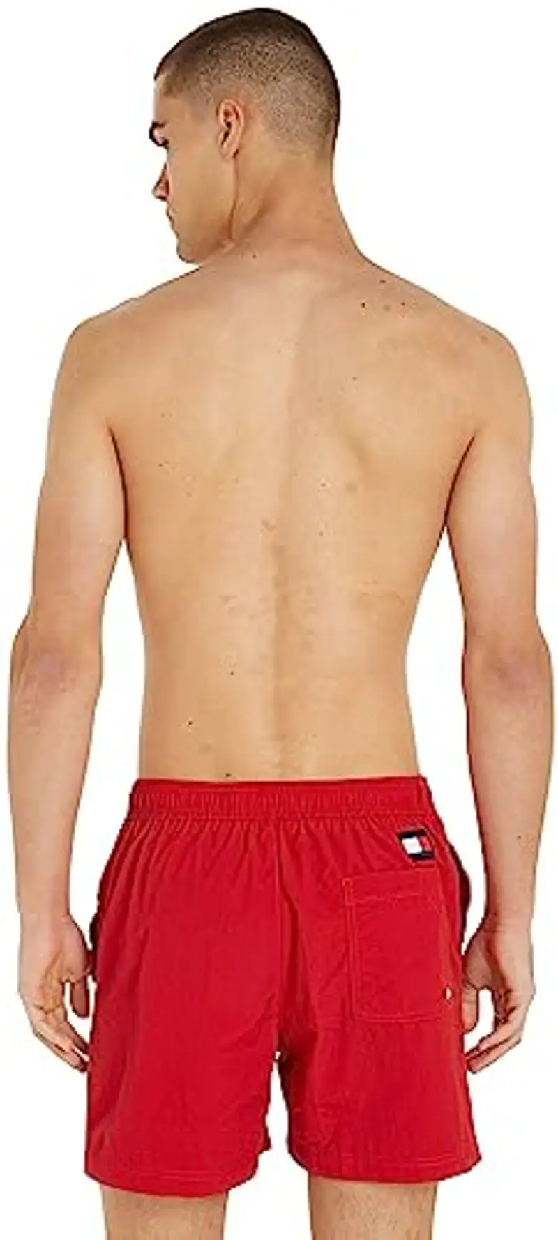 Tommy Hilfiger Pantaloncino da Bagno Uomo SF Medium Drawstring Lunghezza Media, Rosso (Primary Red), L miniatura 2