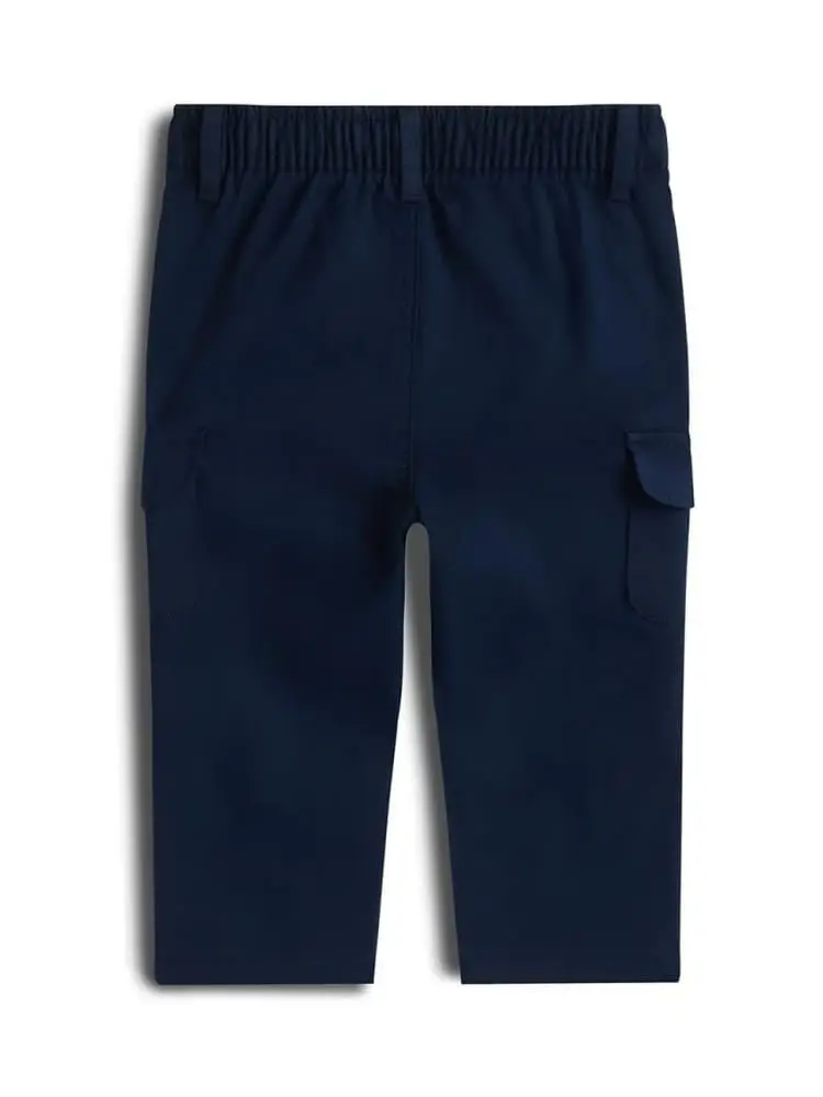 pantalone blu navy neonato mini logo miniatura 2