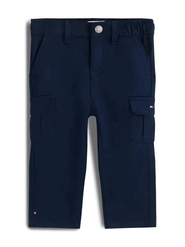 pantalone blu navy neonato mini logo