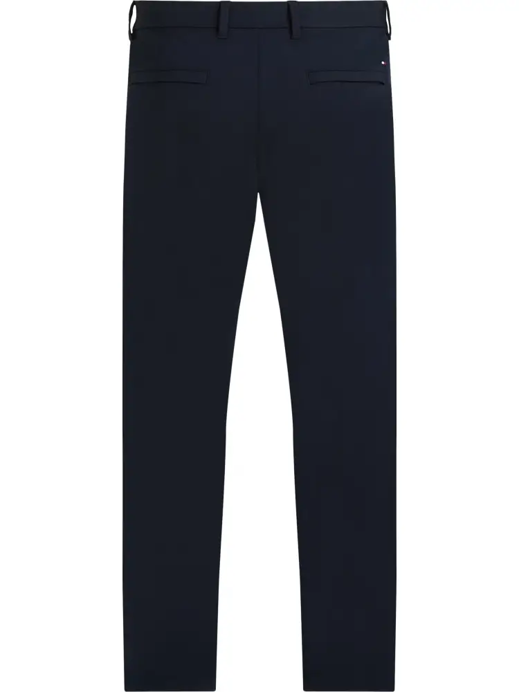 pantalone blu navy uomo in cotone mini logo sul retro miniatura 3