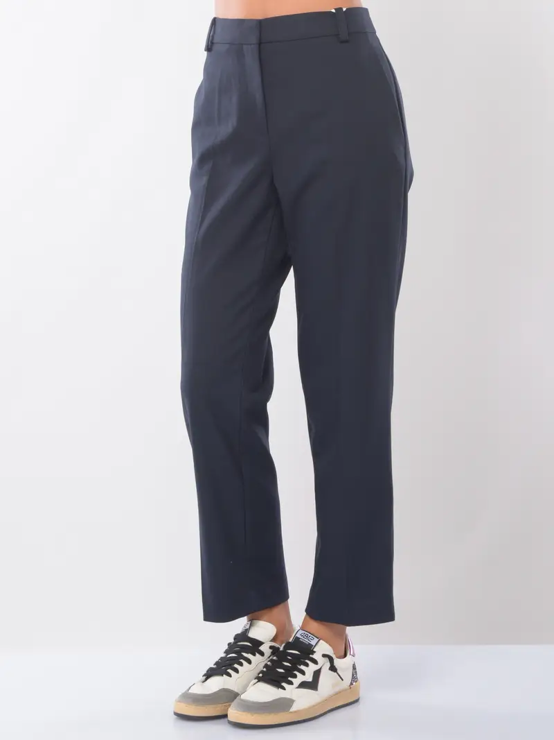 pantalone da donna Tommy Hilfiger chino Slim Straight Blu