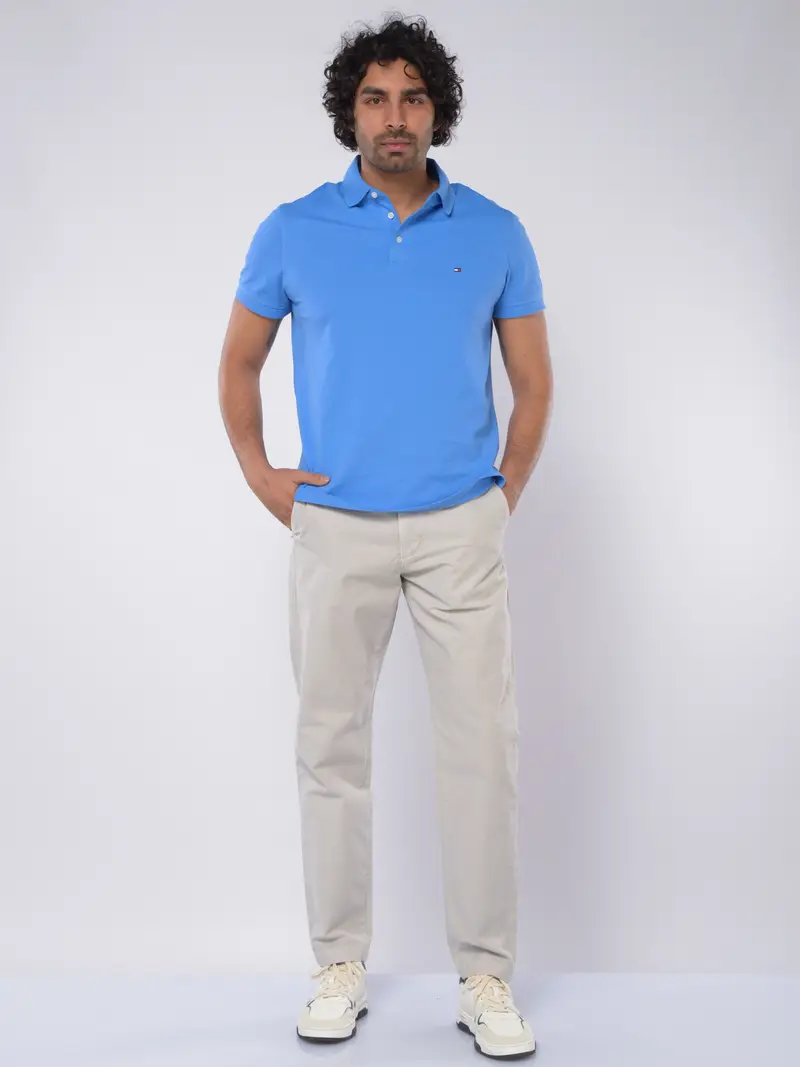 pantalone da uomo Tommy Hilfiger chino con relaxed tapered fit Grigio miniatura 2