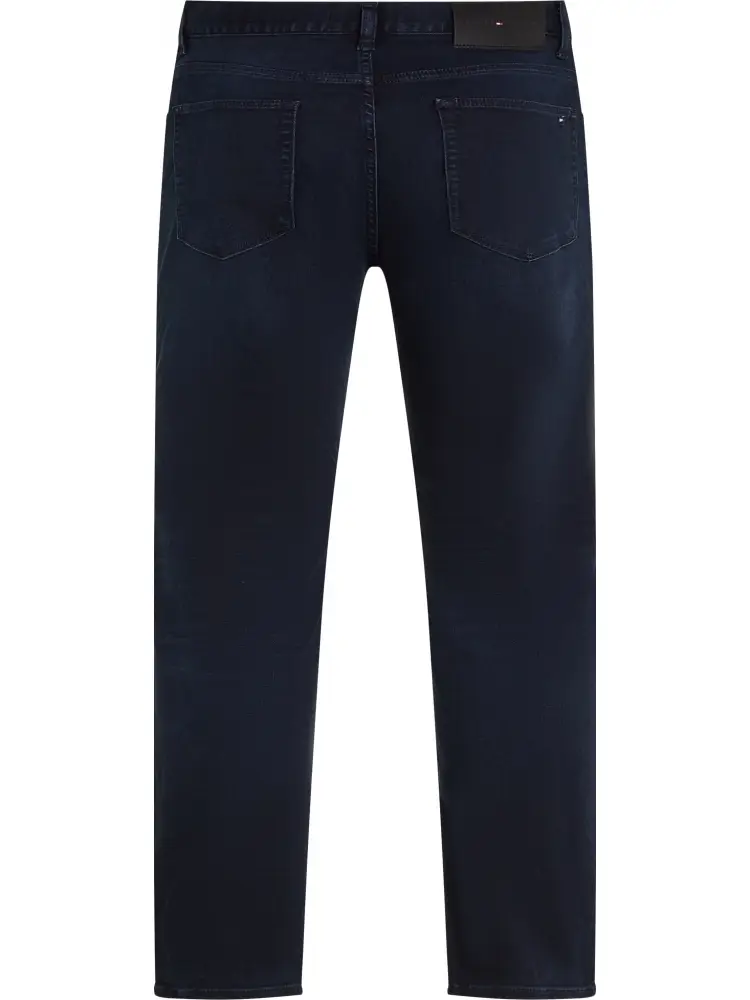 pantalone in denim blu scuro uomo slim fit micro logo sul retro miniatura 2