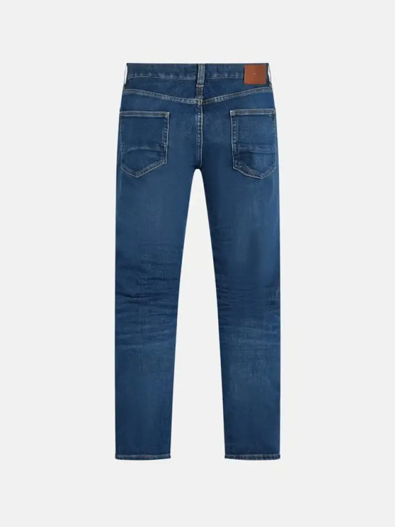 Tommy Hilfiger pantalone in denim medium uomo regular fit patch logo sul retro miniatura 2