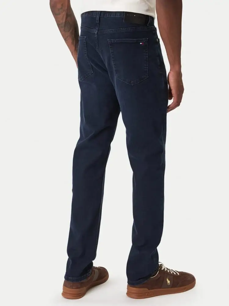 pantalone in denim scuro uomo mini logo miniatura 2