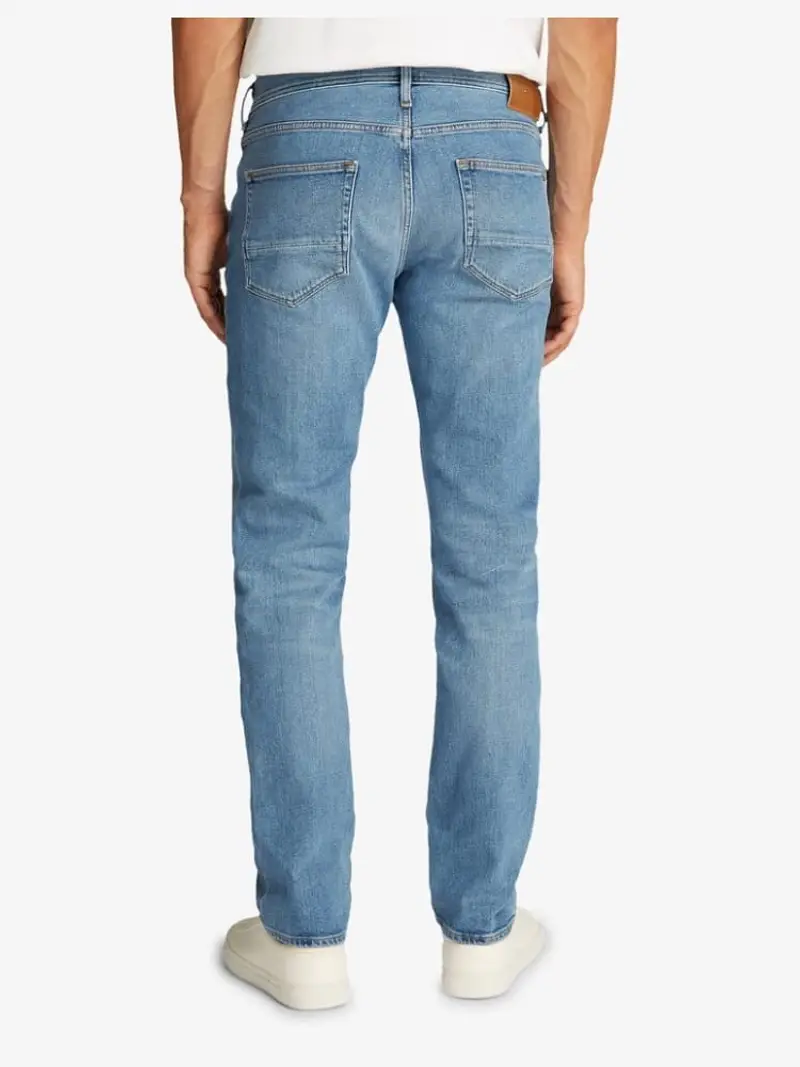 Tommy Hilfiger pantalone in denim uomo chiaro regular patch logo sul retro miniatura 2