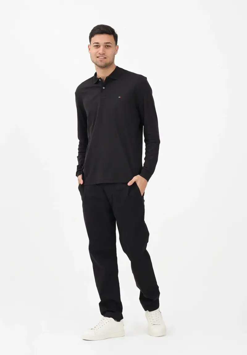 Pantalone nero da uomo miniatura 2