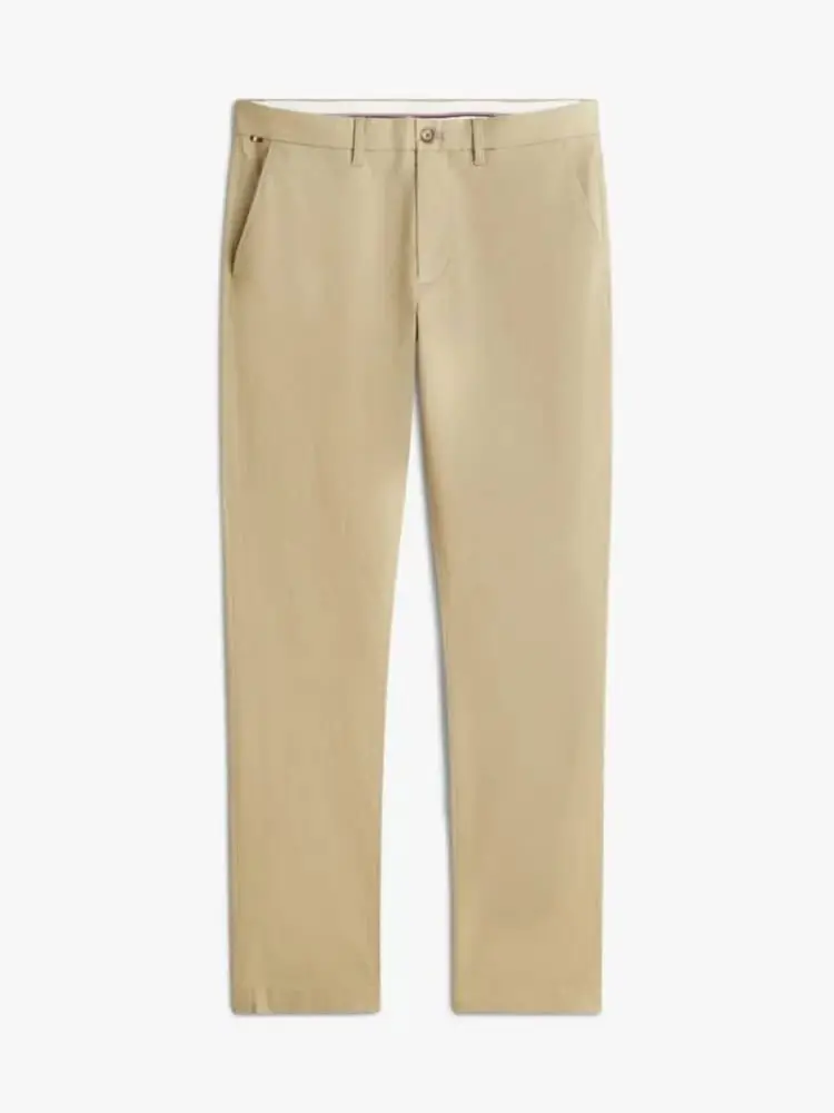 pantaloni bleecker slim fit in cotone armaturato beige