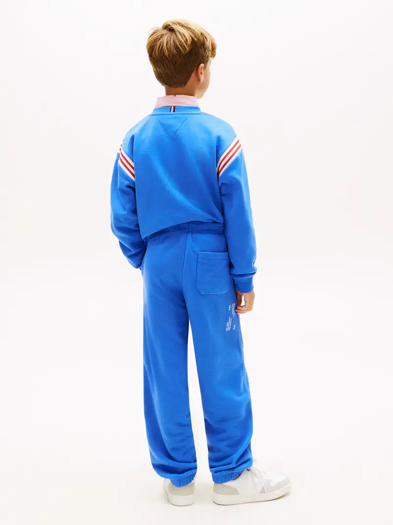 Pantaloni blu reale / rosso / nero / bianco miniatura 3