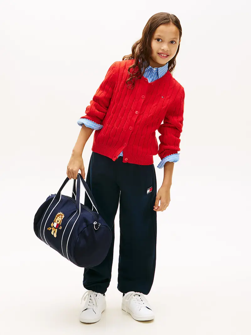 Pantaloni blu scuro / rosso / bianco miniatura 2