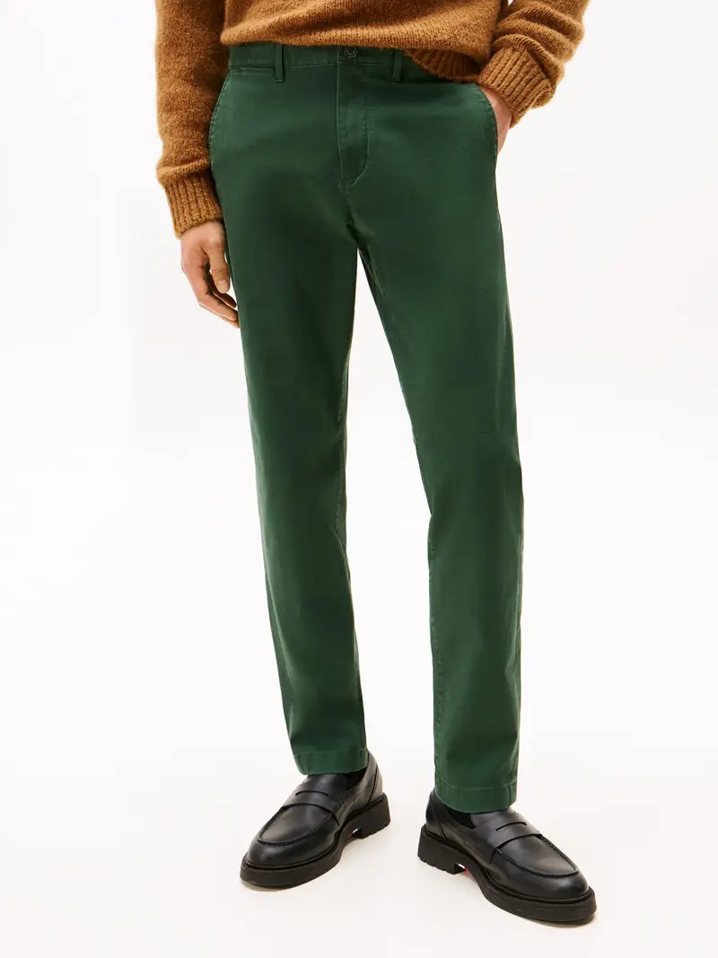 Pantaloni chino Harlem Essential verde scuro miniatura 2