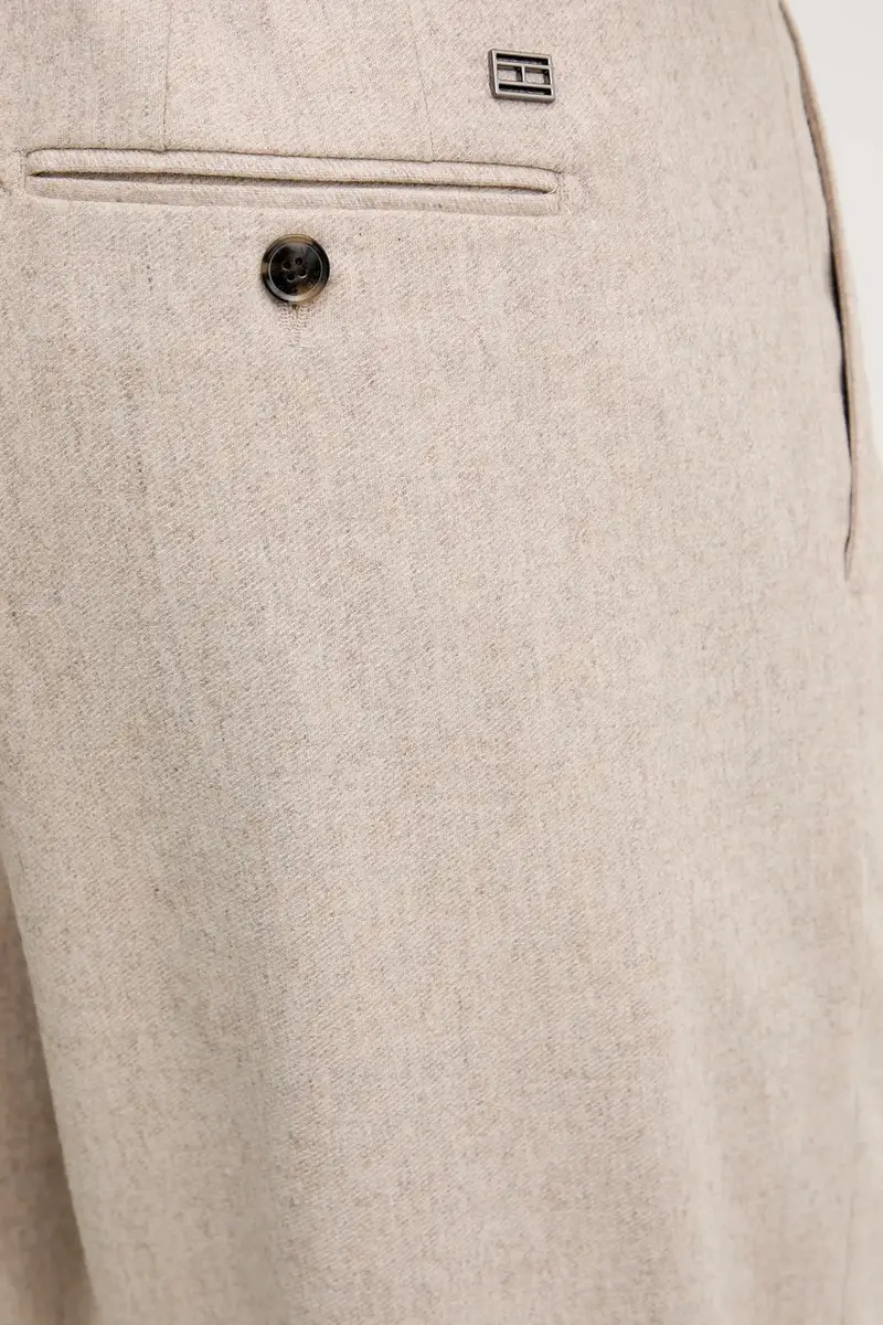 pantaloni con lana colore beige MW0MW41341 miniatura 4