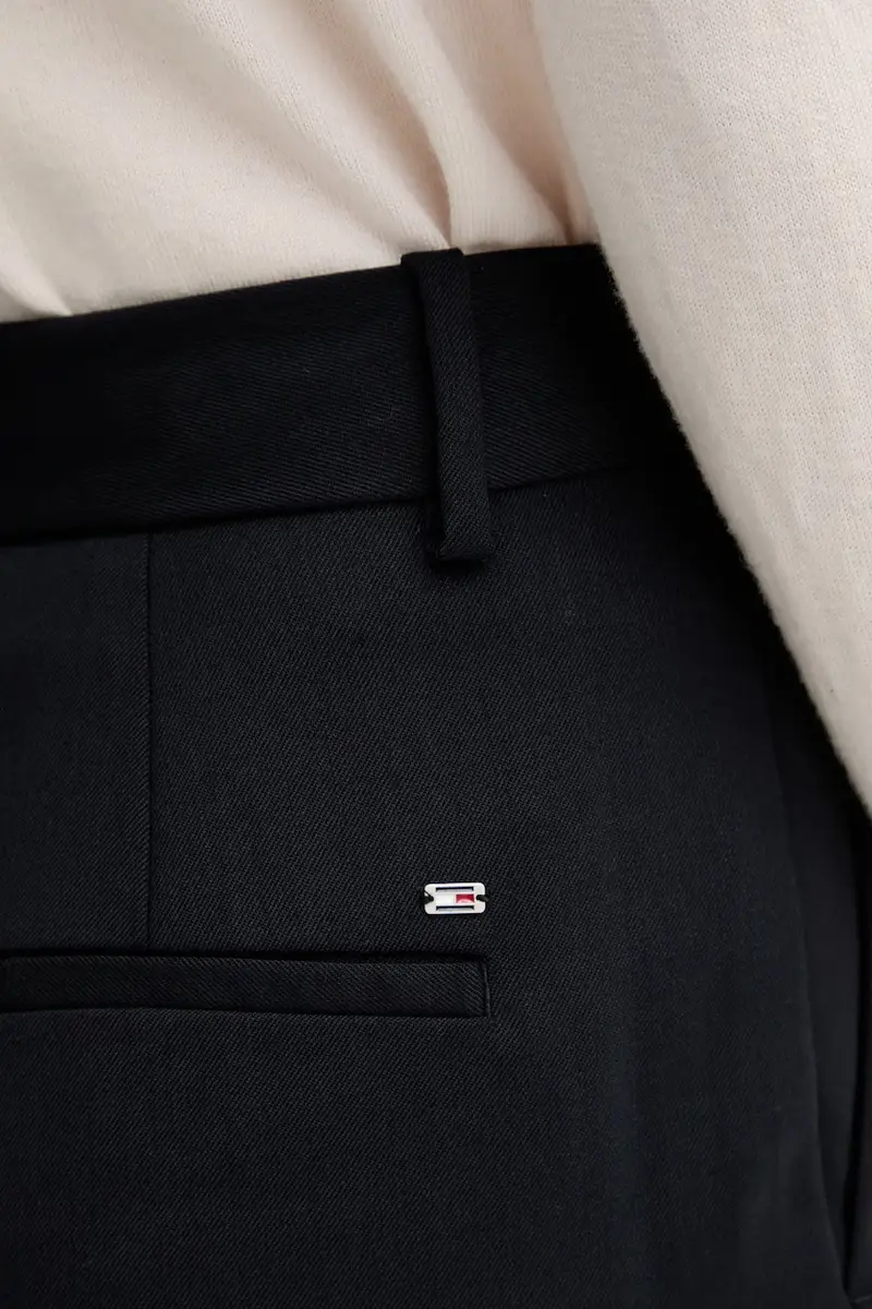 pantaloni con lana colore blu navy WW0WW48352 miniatura 4