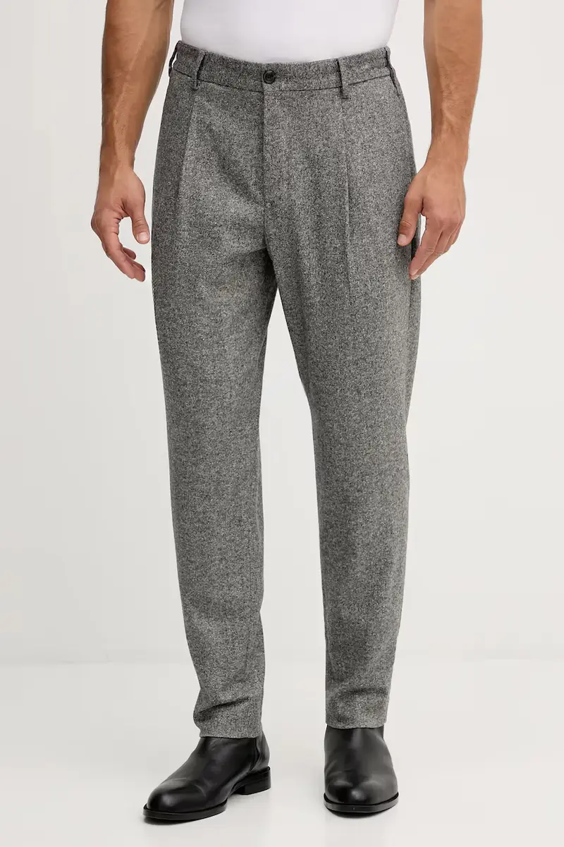 pantaloni con lana colore grigio MW0MW41340