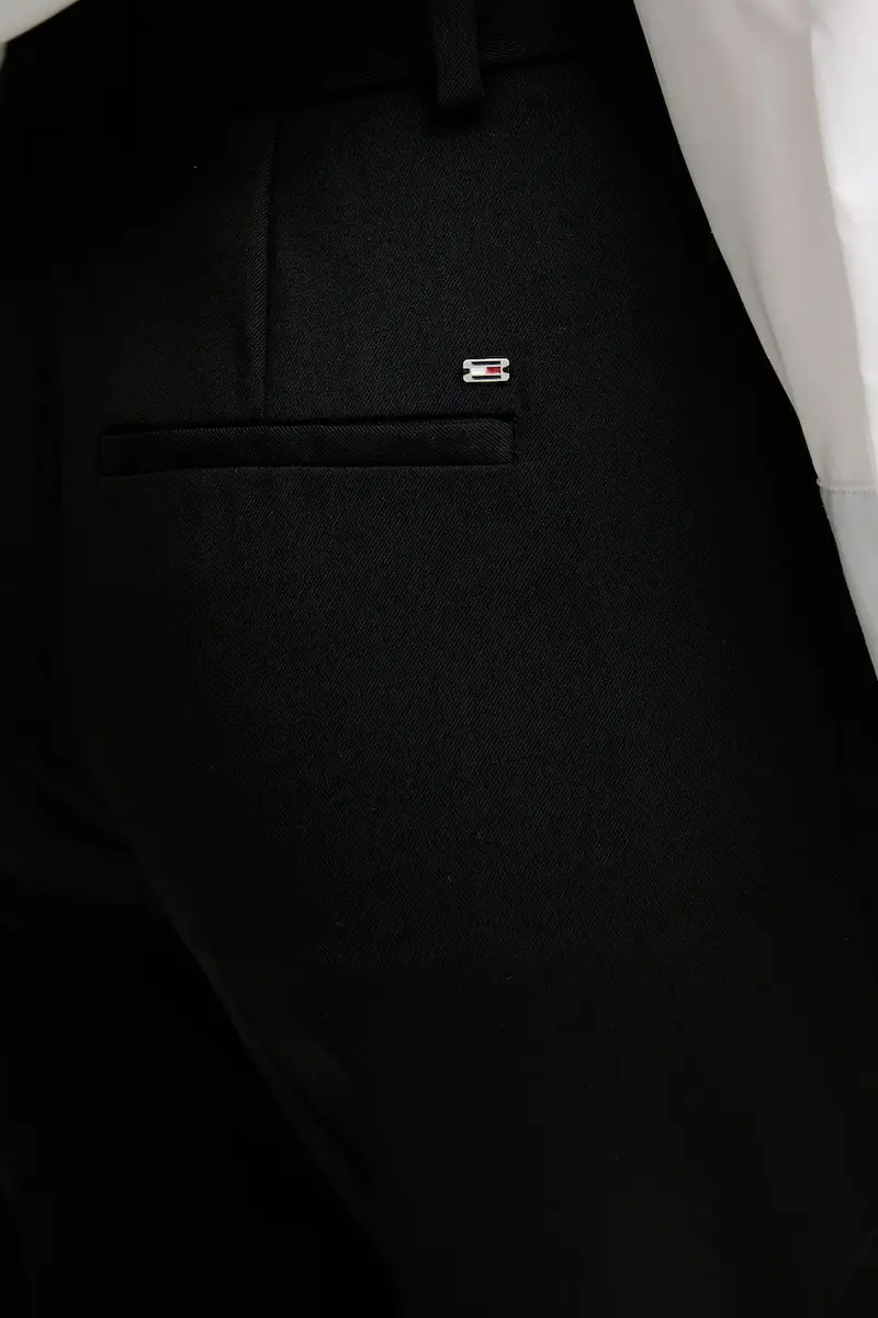 pantaloni con lana colore nero WW0WW48352 miniatura 4