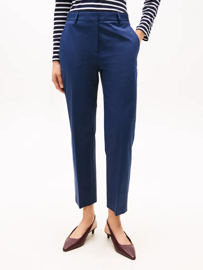 Pantaloni con piega frontale navy miniatura 2