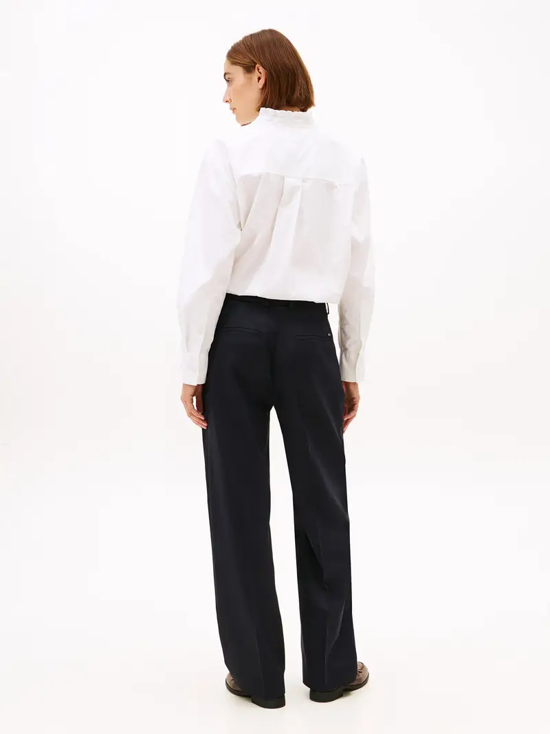 Pantaloni con pieghe navy miniatura 3