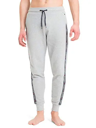 Tommy Hilfiger Pantaloni da Jogging Uomo Sweatpants Lunghi, Grigio (Grey Heather), XL